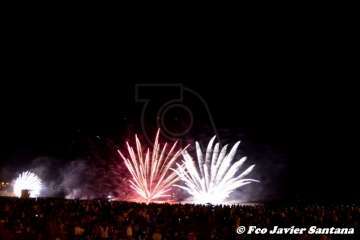 Los fuegos de Melenara 2018 (Foto Francisco Santana Ravelo)